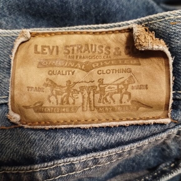 VTG Levi’s Jeans Women JUNIORS 13 STRAIGHT Leg USA 1984 525??? 28X31 WHITE TAB - Picture 4 of 13